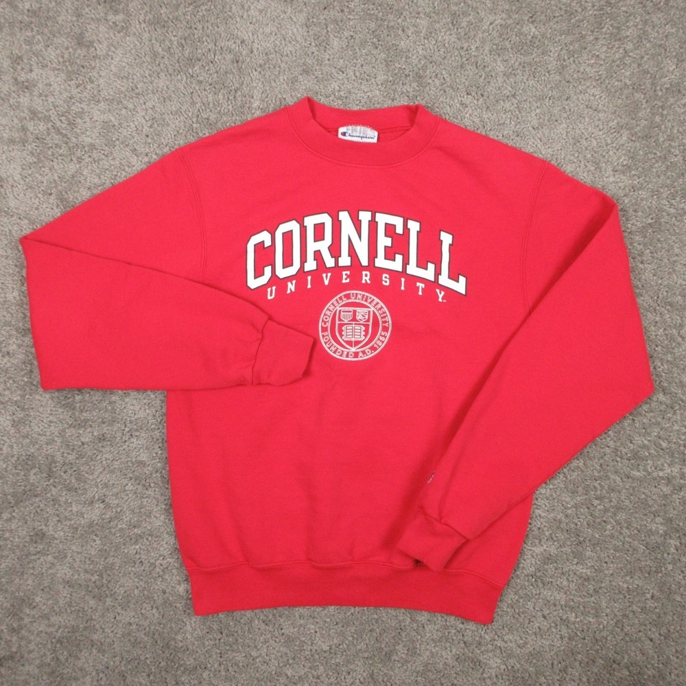 Cornell Big Red Sweater Mens Small Red Crewneck Sweatshirt University Ivy League